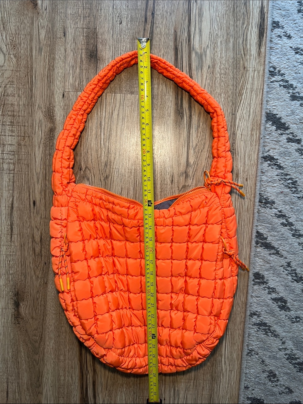 NWOT Urban Expressions Quilted Shoulder Bag - Orange 🍊 - Picture 4 of 8